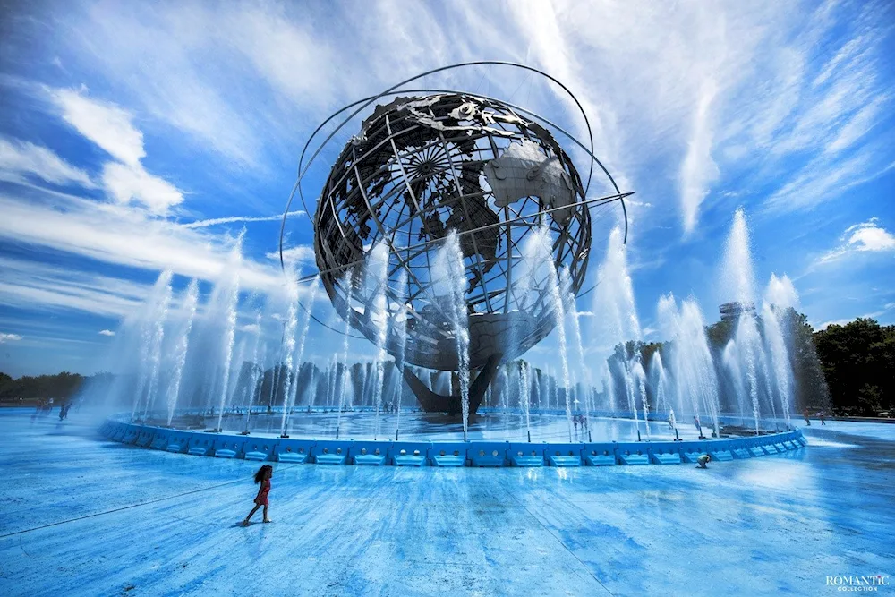 Fountain Unisphere New York USA