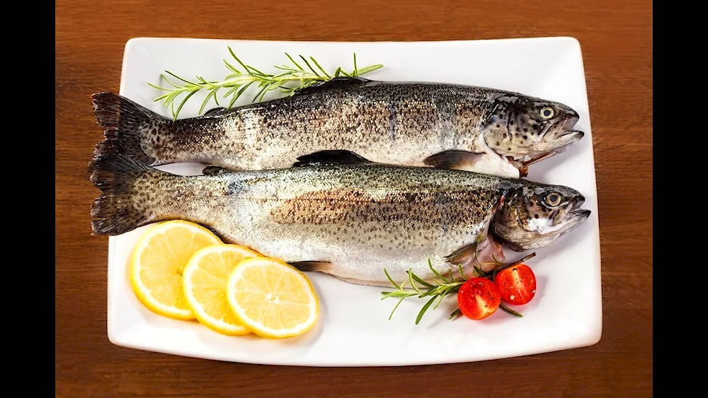Garnish on a plate