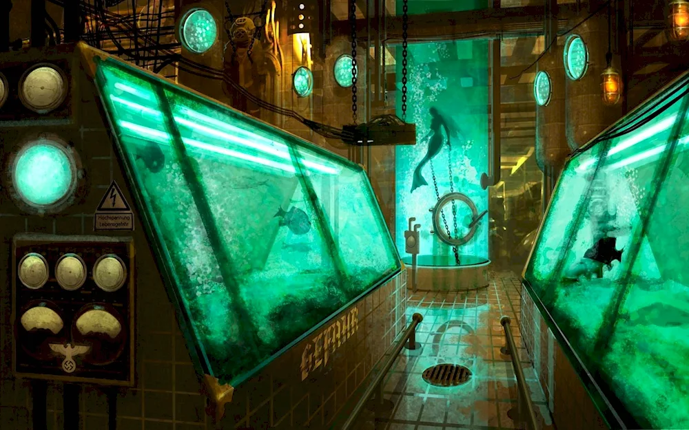 Sci Fi Art bio lab