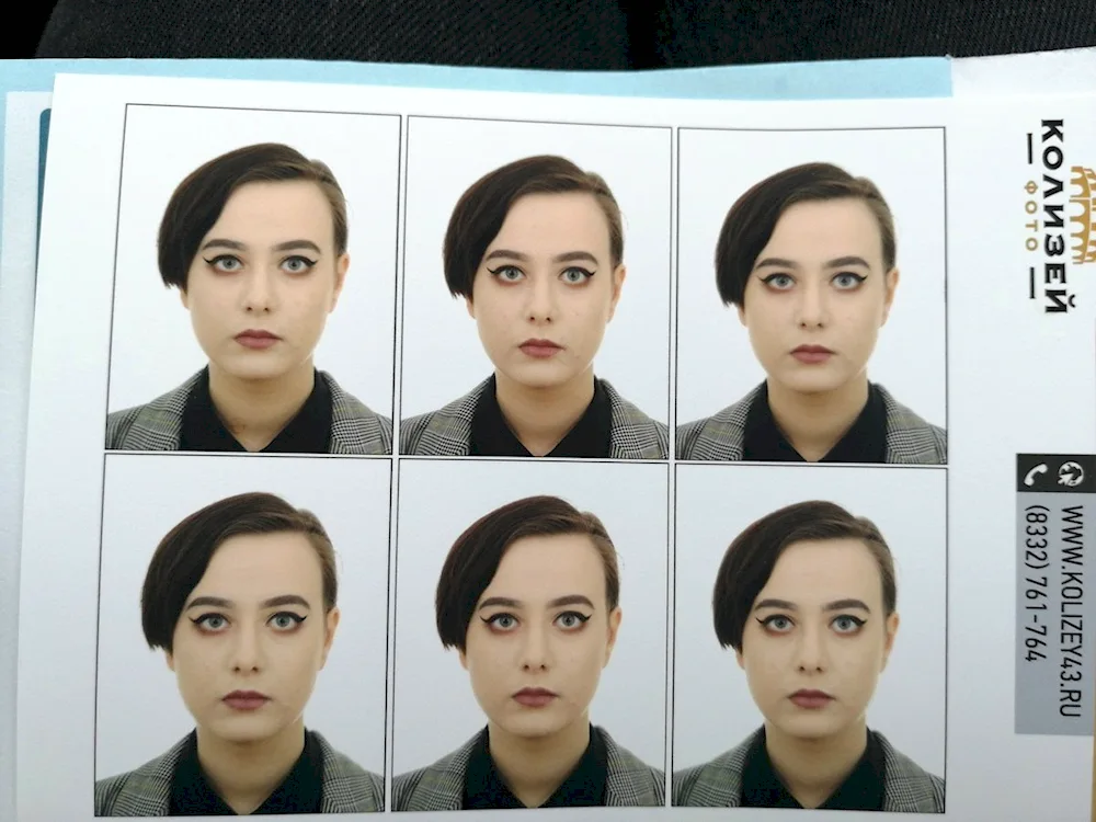 Makeup for medium hair on passport
