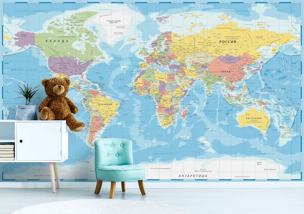Photowallpaper map