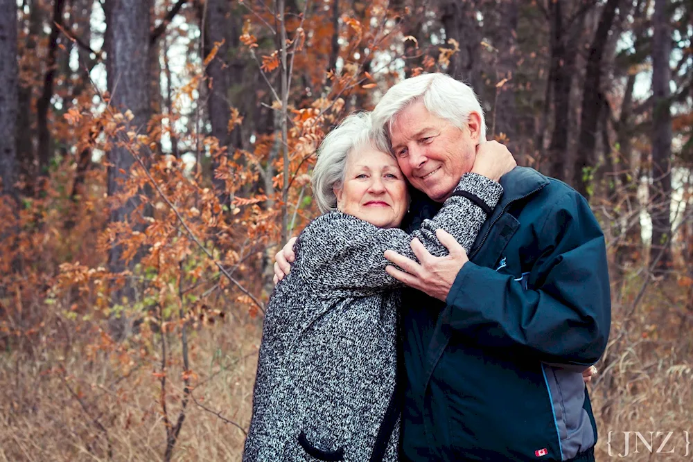 Photoshoot of elderly couples