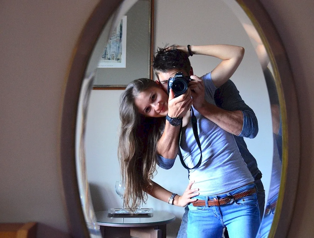 Foto with mirror