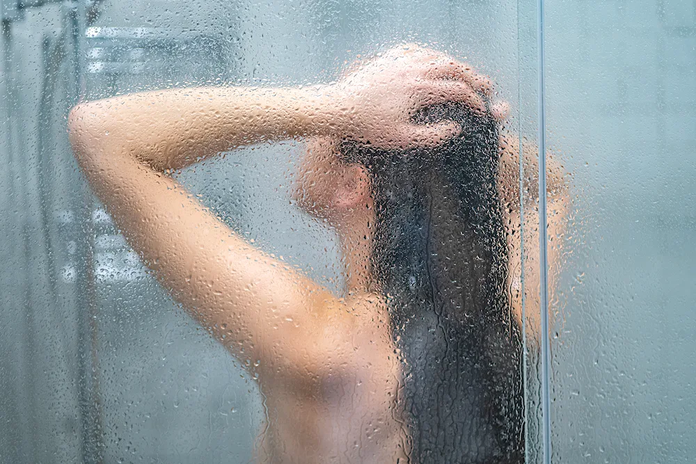 Woman in towel