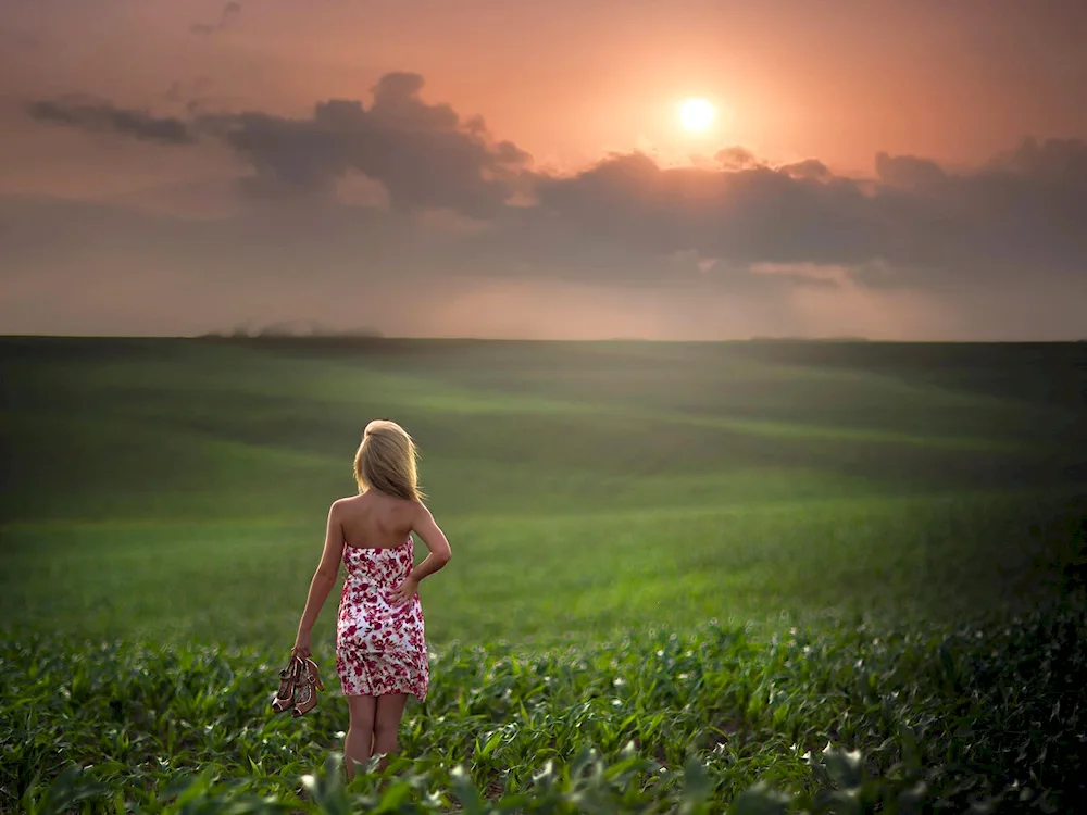 Photoshoot in the field