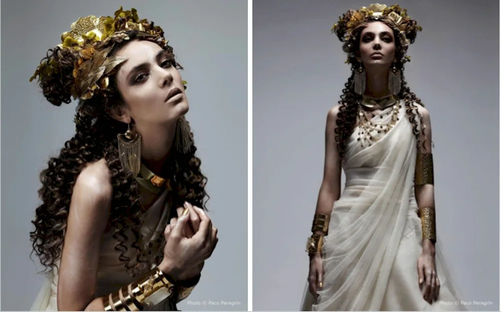 Greek goddesses style photo shoot