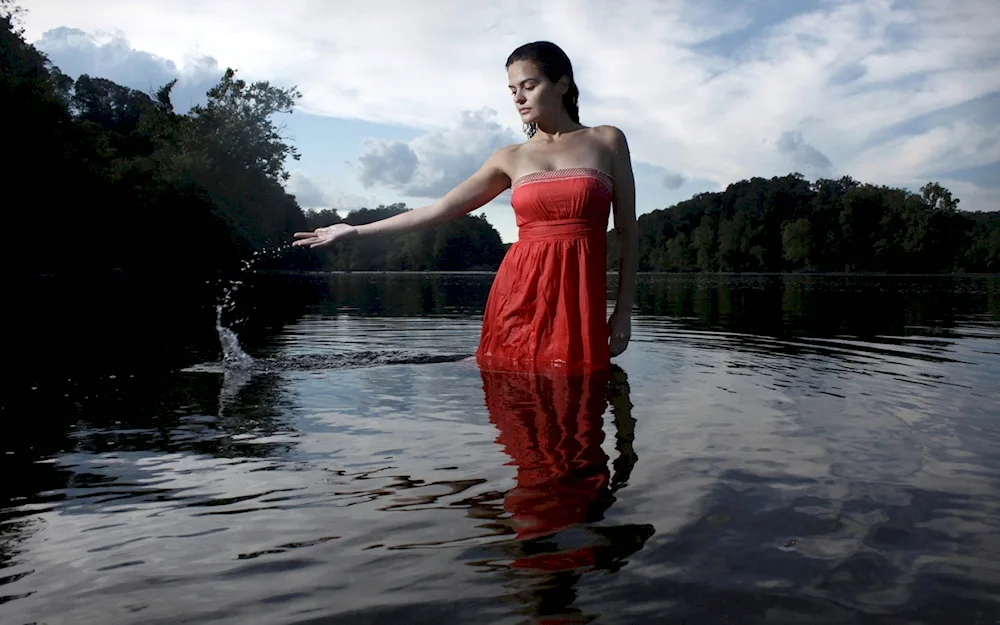 Photoshoot in the water