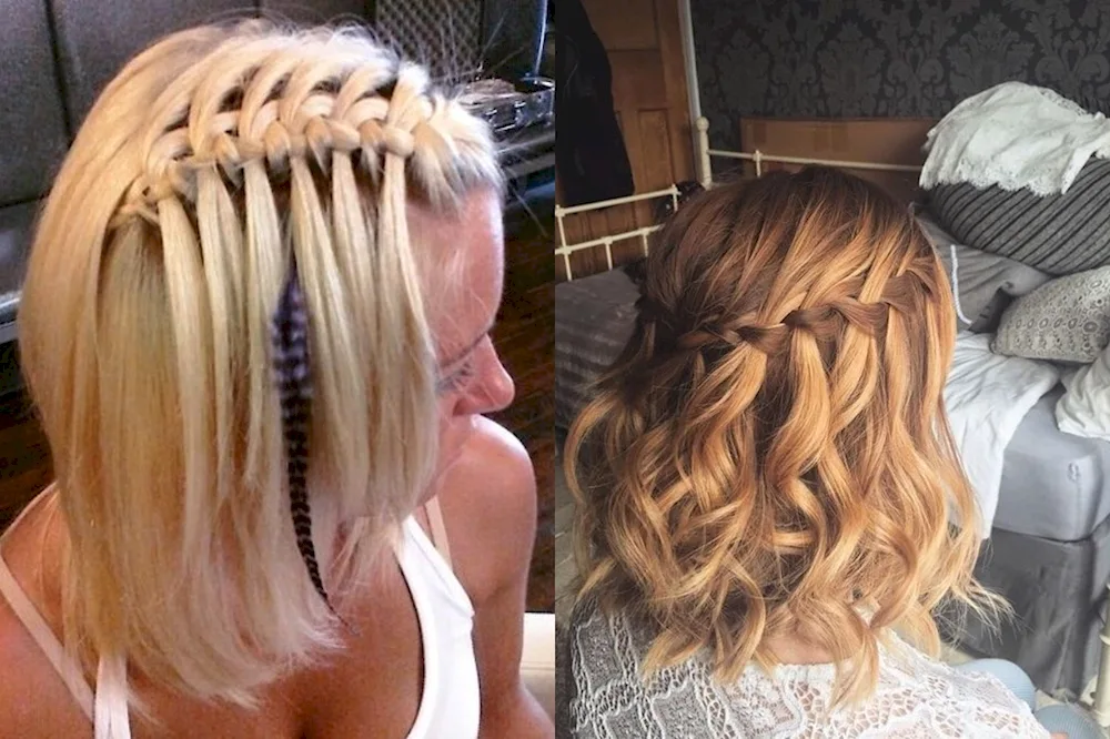 French waterfall braiding