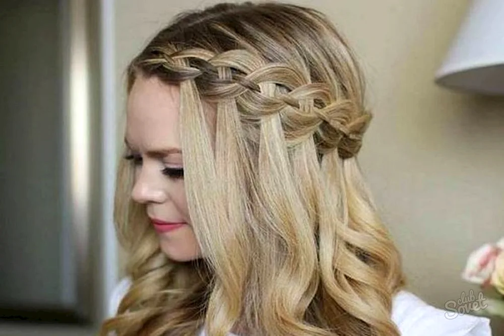 Braid braid and loose hair