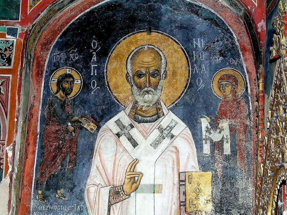 The fresco of St. Nicholas the Wonderful