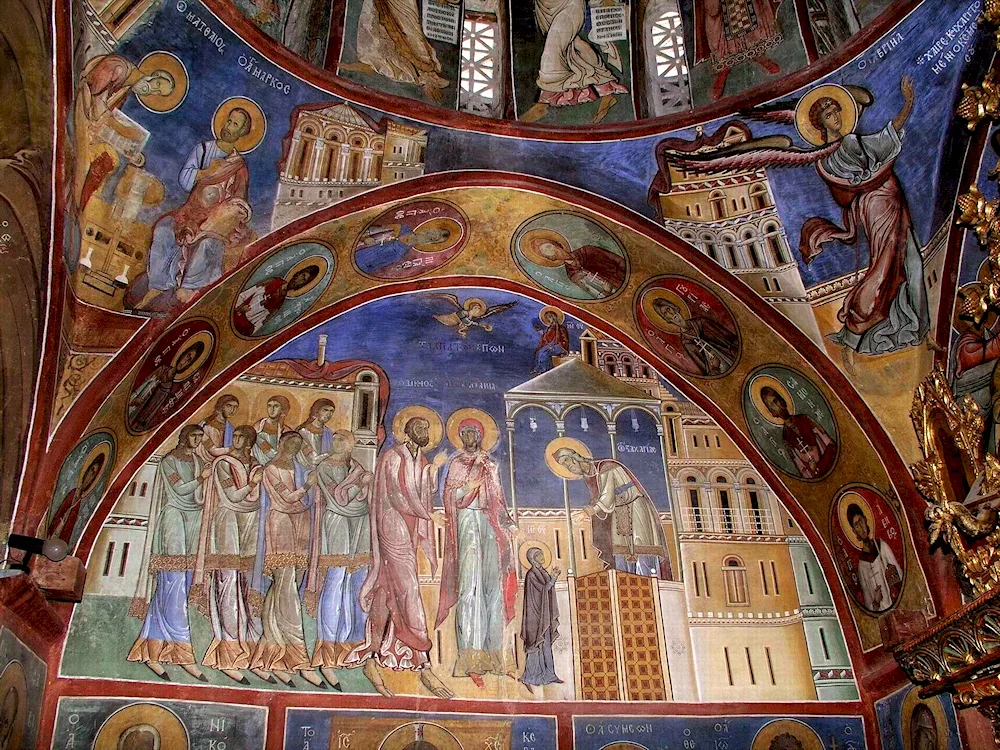 Fresco painting of Byzantium