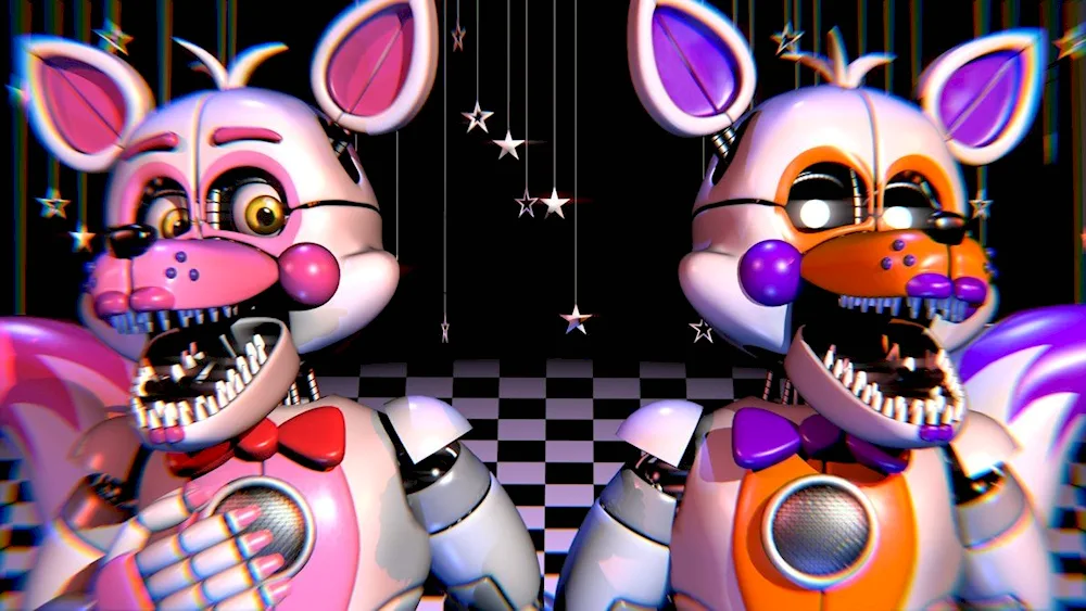 Funtime Foxy and Lolbit