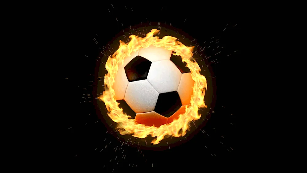Burning ball in the ring