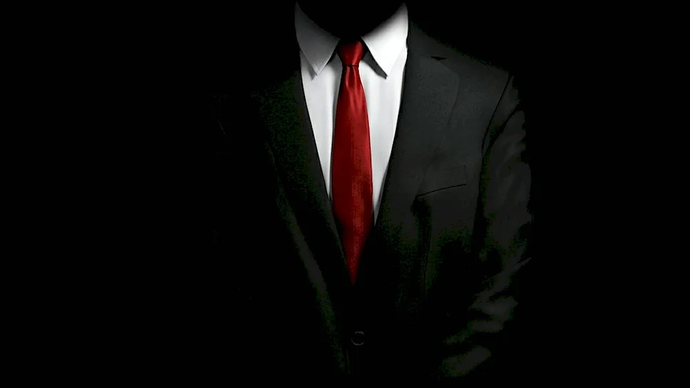 Tie on black background