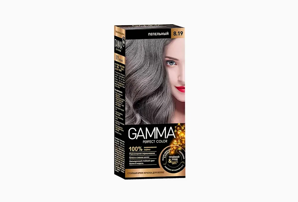 Gamma perfect colour hair dye for studio hair.