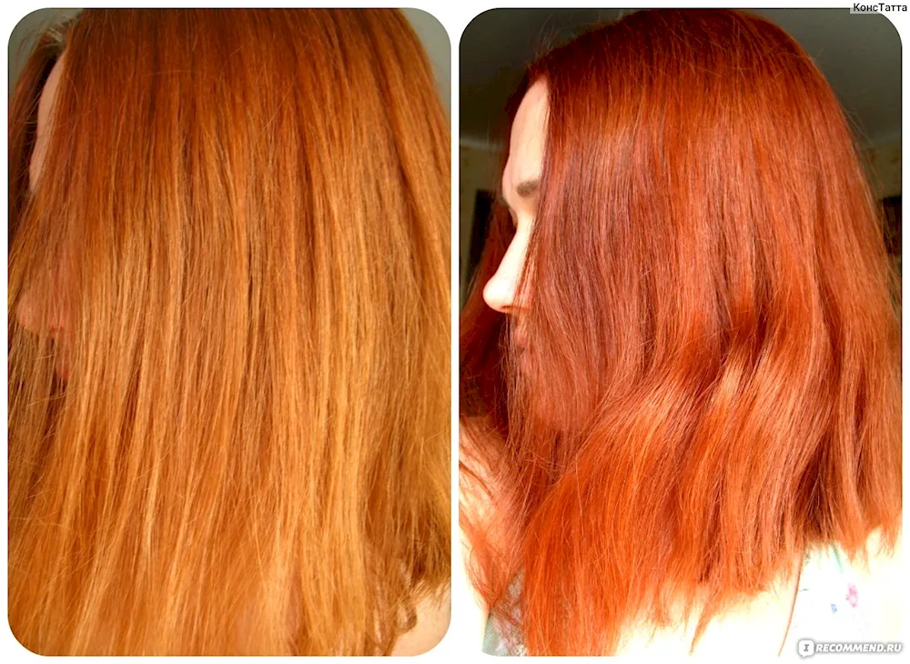 Megan Prescott in red hair colour