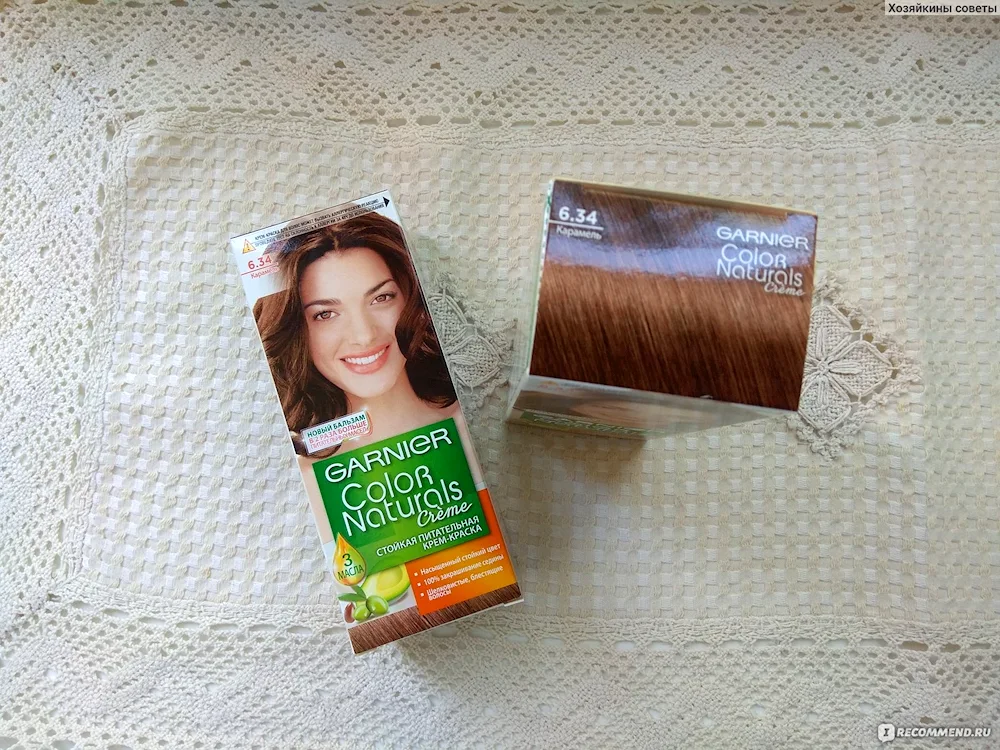 Garnier hair dye 6.34