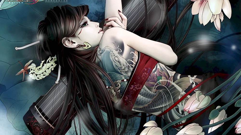 Geisha yakuza art