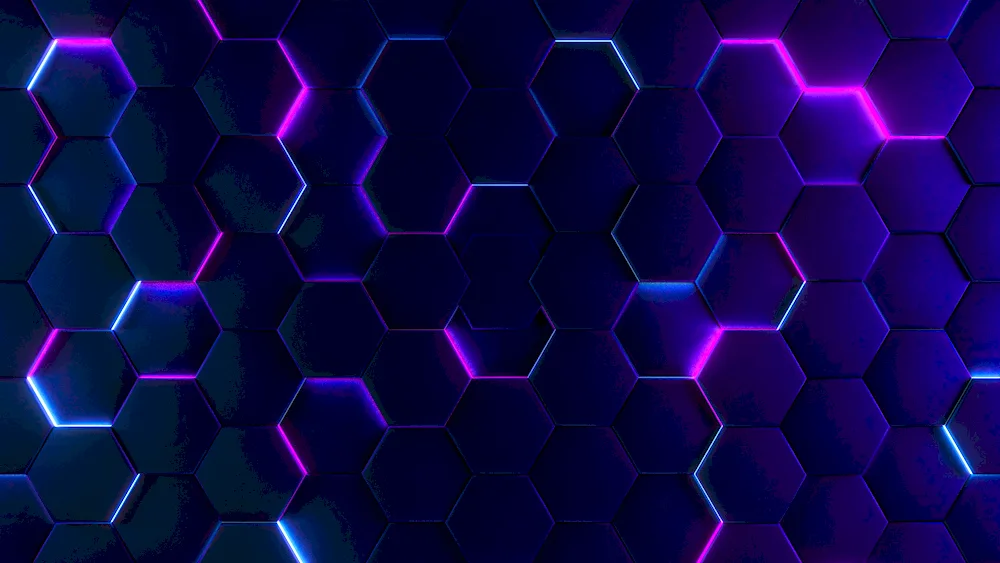 Hexagon background 4k