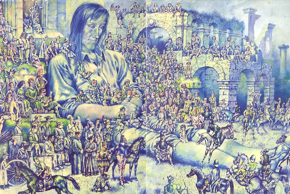 Gulliver in the Land of the Lilliputians
