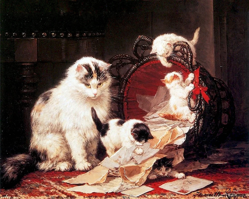 Artist Charles Wysocki cats