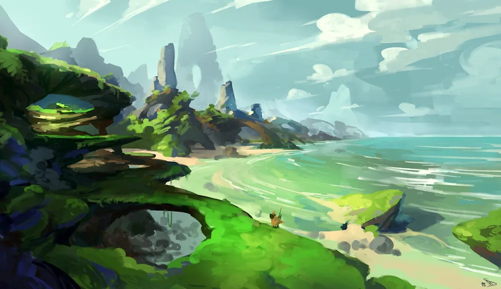Genshin concept art environment