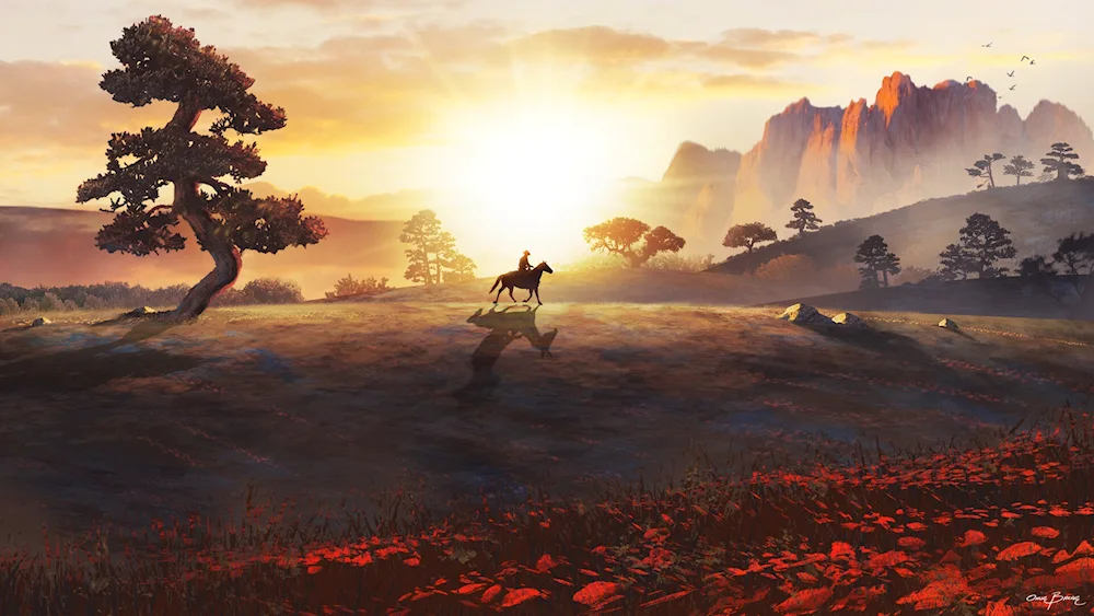 Horizon Zero Dawn landscapes