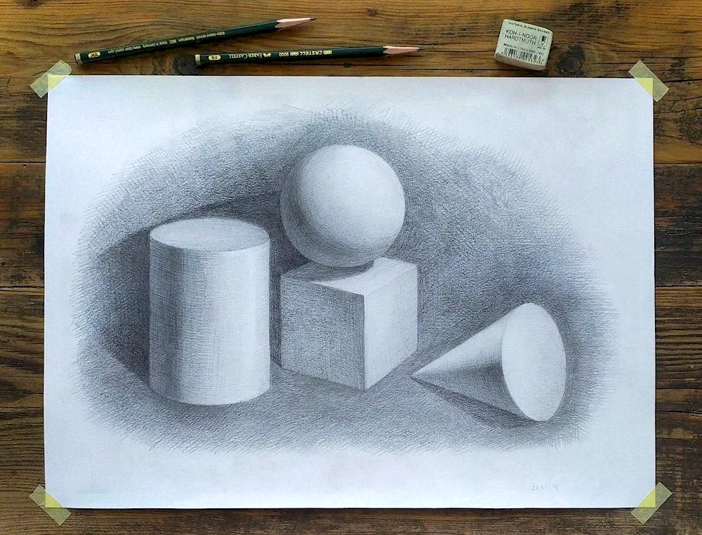 Light shade ball cone cylinder cube