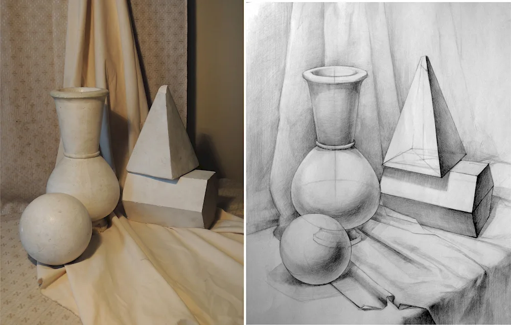 Academic painting watercolour grisaille