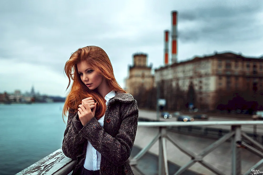 Girl with red hair