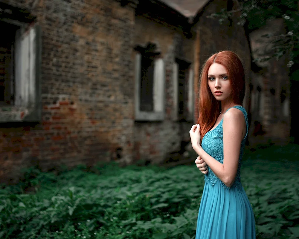 Girl with red hair
