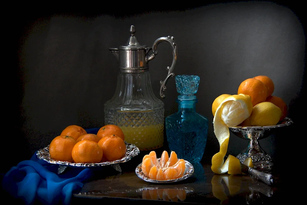 Gerasimov still life with Marrocan oranges