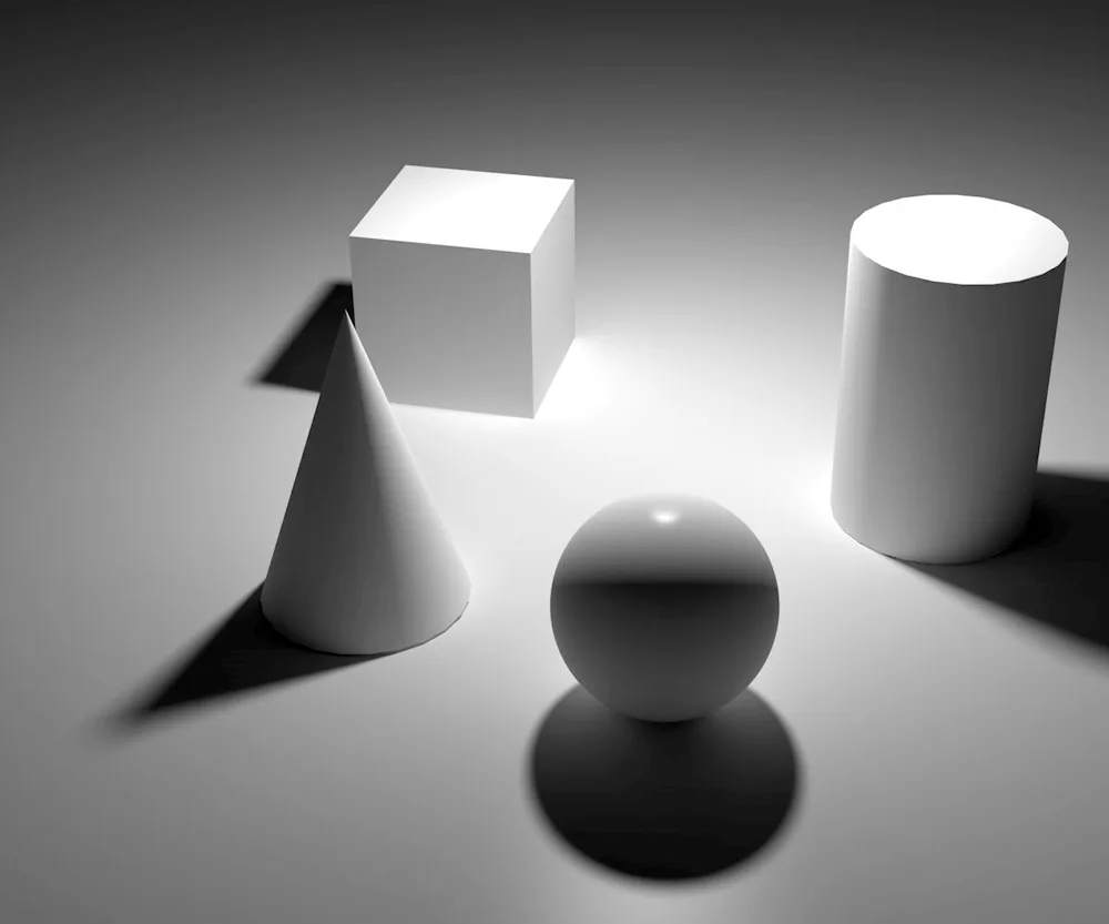 Light shade ball cone cylinder cube