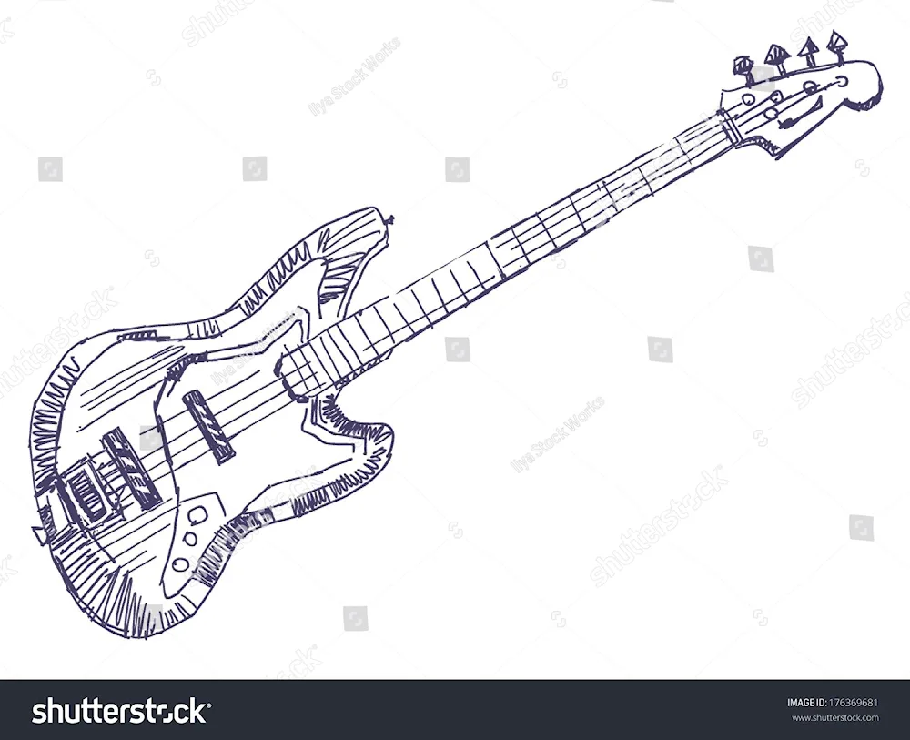 Guitar drawing