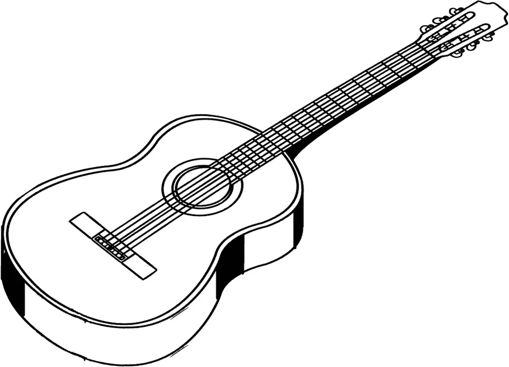 Guitar drawing