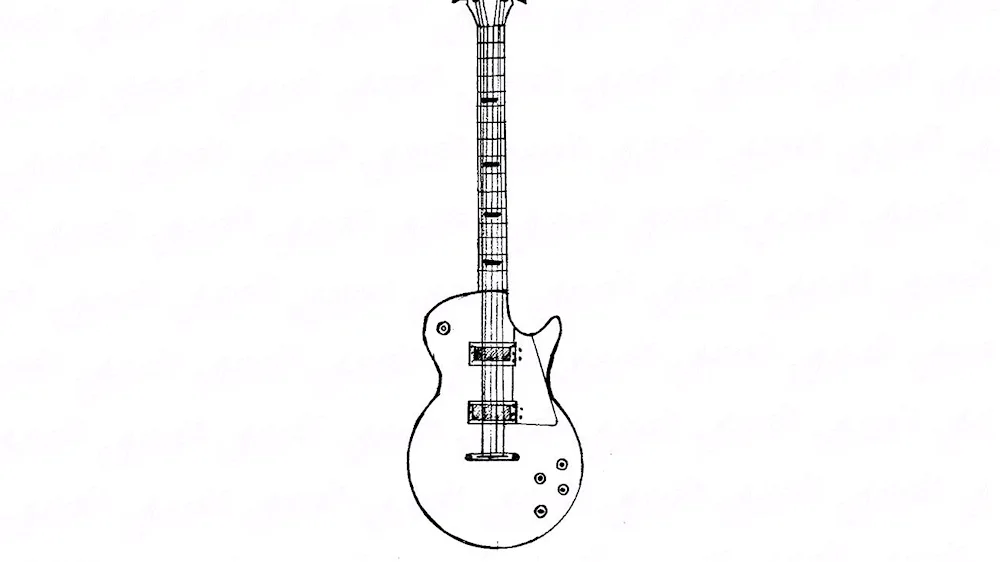 Guitar drawing