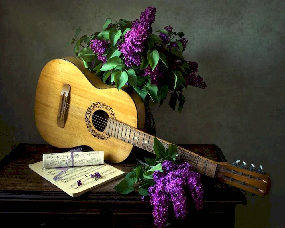 Guitar flowers