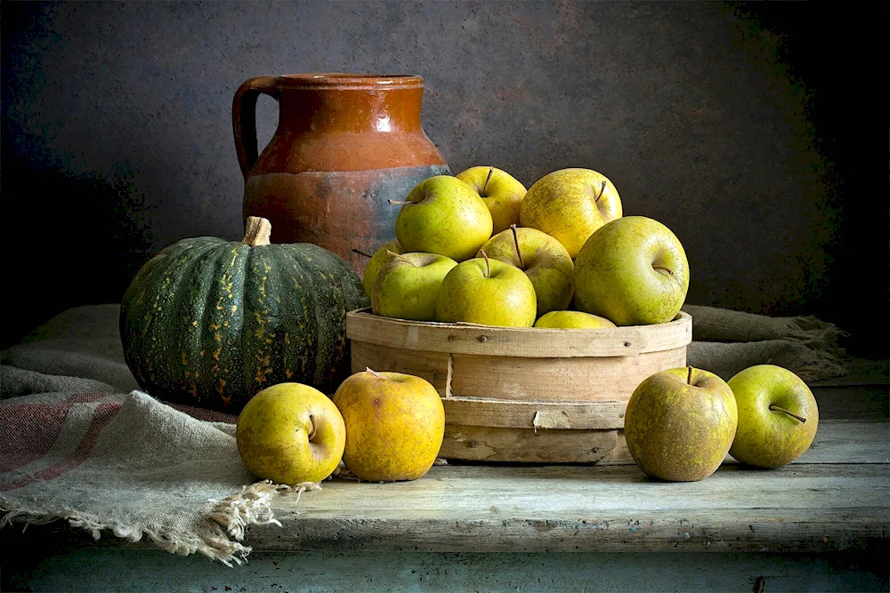 Gustave Courbet still life of apples and pomegranates