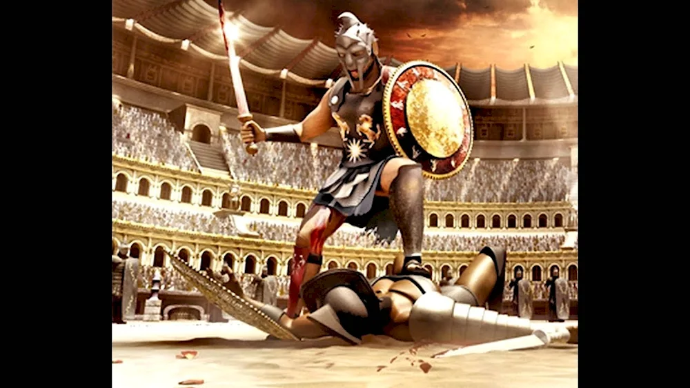 Gladiator fights in ancient Rome