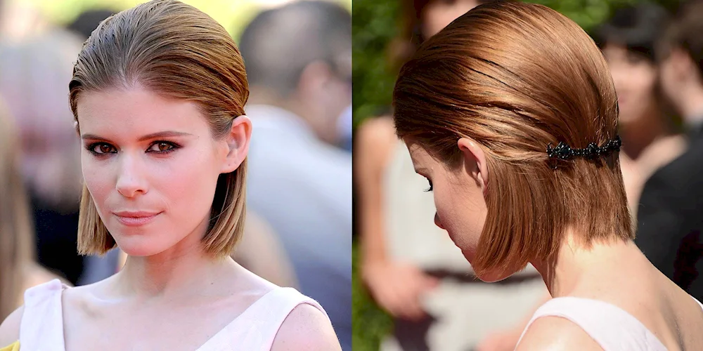 Smooth hairstyles for long hair