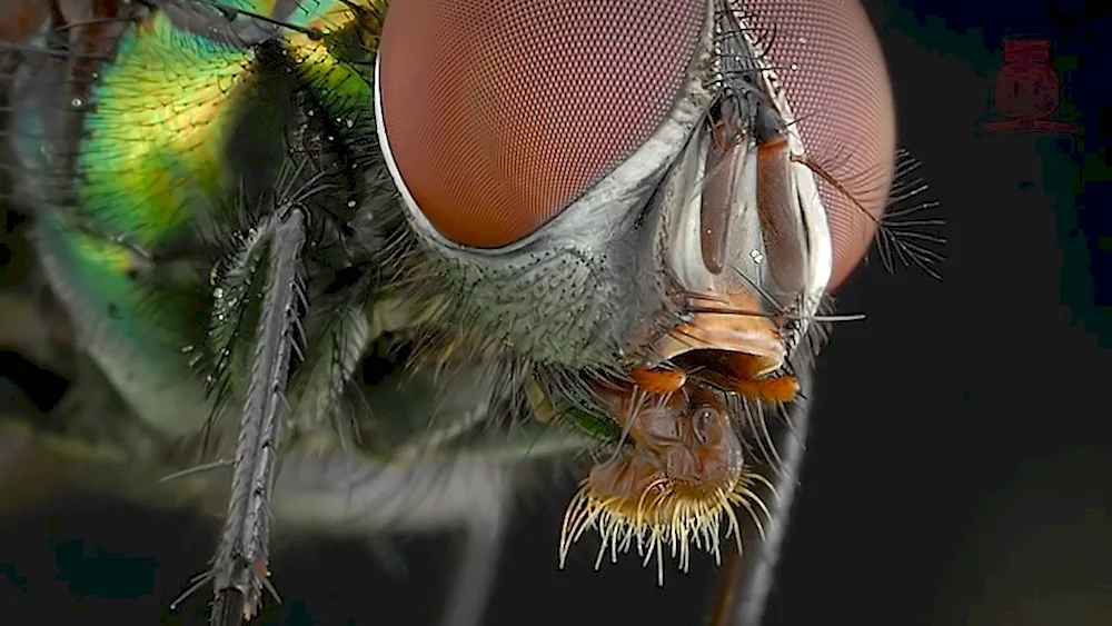 Fly eyes of Dragonflies