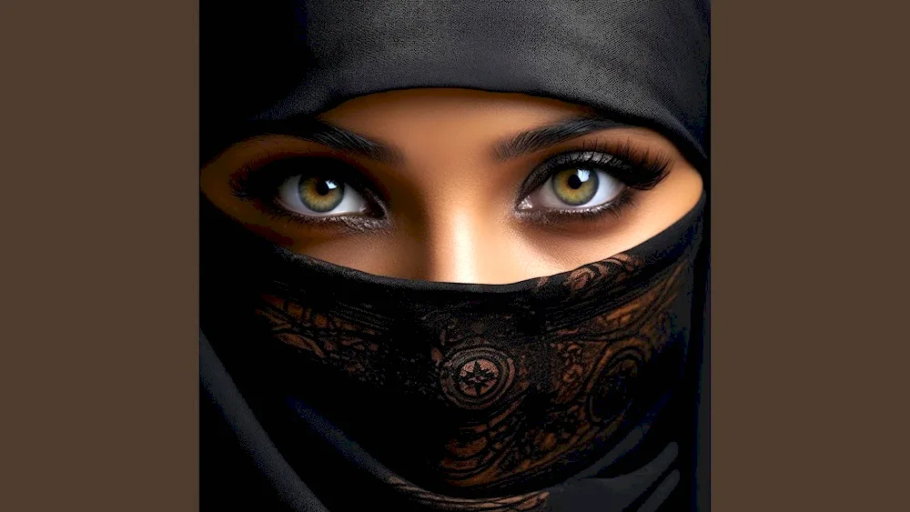 Eastern woman's eyes