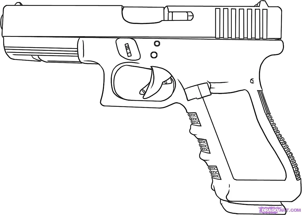 Glock 18 drawing