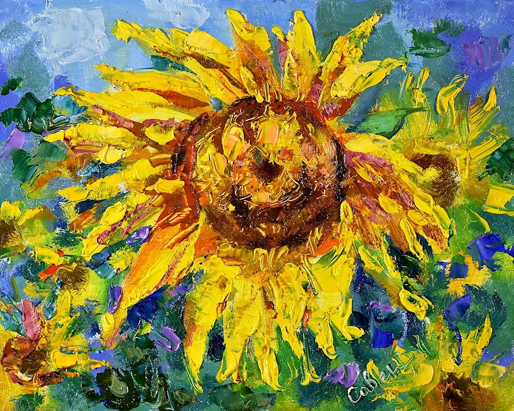 Gauguin Sunflowers painting