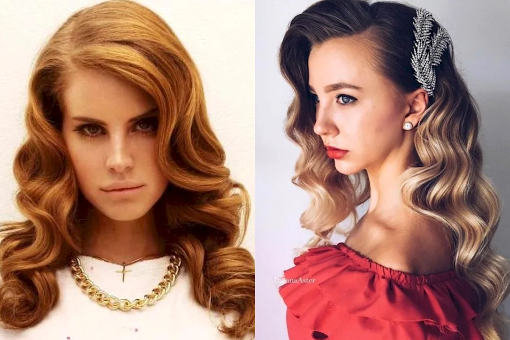 Hollywood curls for medium hair at home