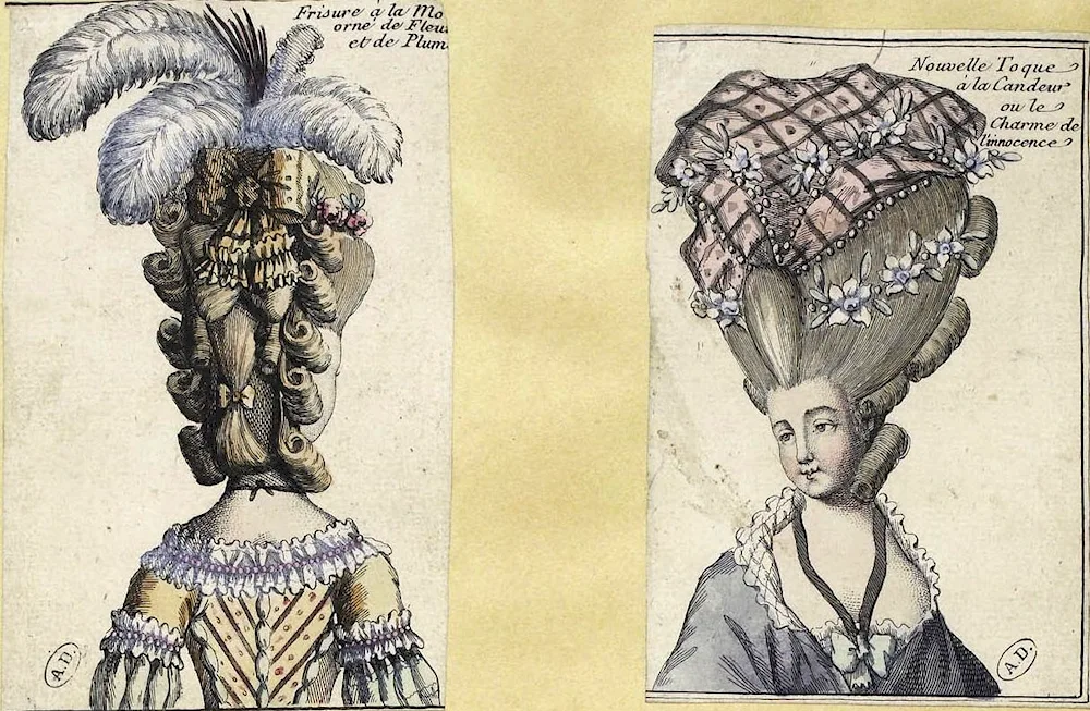 Marie Antoinette headdresses from the Marie- Antoinette France