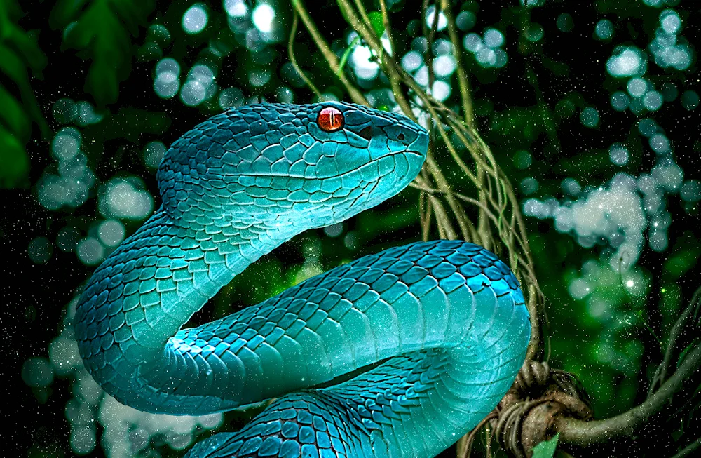 Blue koufia snake