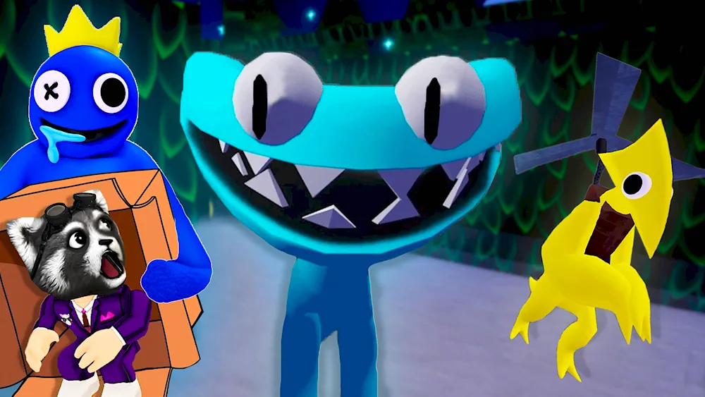Blue rainbow friends