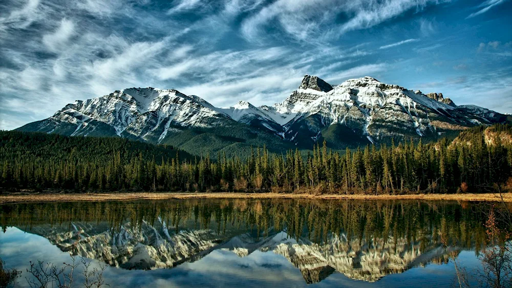 Assiniboine Mountain Canadian Rocky Mountains