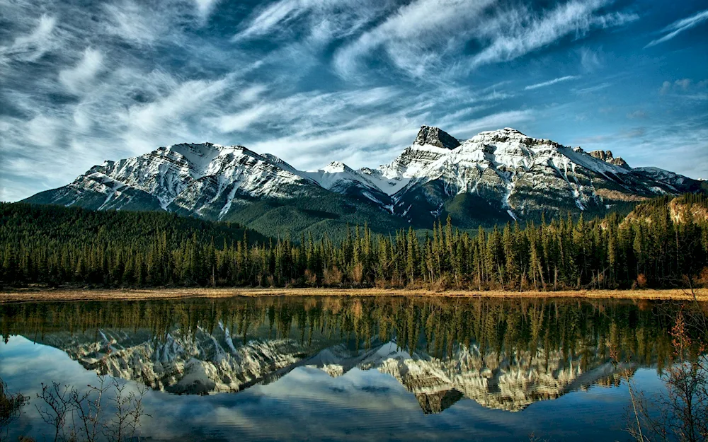 Assiniboine Mountain Canadian Rocky Mountains